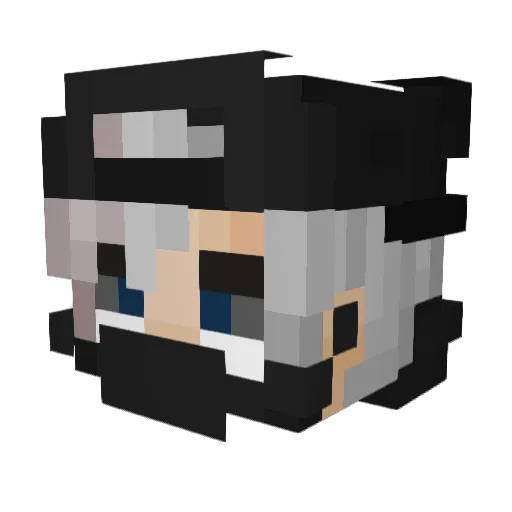 Mathias1512 Minecraft avatar head, 3D render