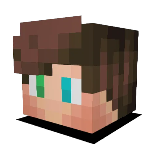 MathiasP04 Minecraft avatar head, 3D render