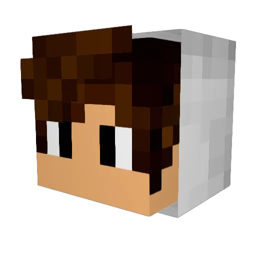 MathiasRyeBilde Minecraft avatar head, 3D render