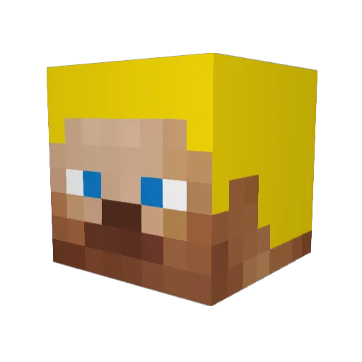 Mathias_JC Minecraft avatar head, 3D render