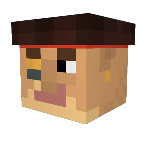 Mathias_Wolfe Minecraft avatar head, 3D render