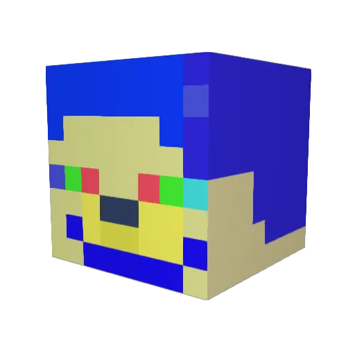 Mathiasgutten15 Minecraft avatar head, 3D render