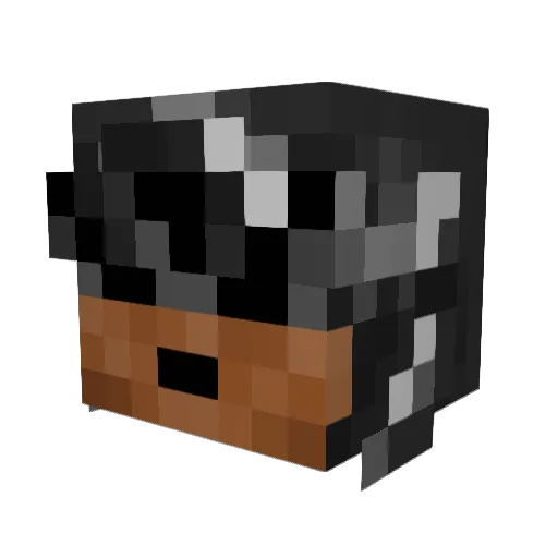 Mathiasjuni Minecraft avatar head, 3D render
