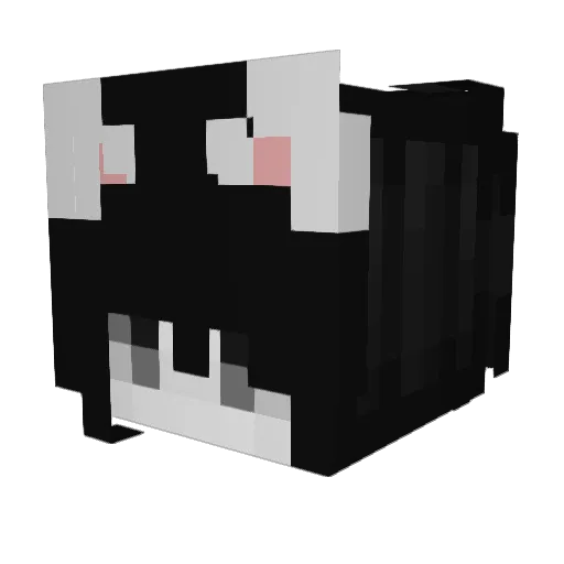 Mathieu25 Minecraft avatar head, 3D render