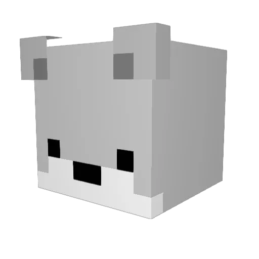 Mathieu94 Minecraft avatar head, 3D render