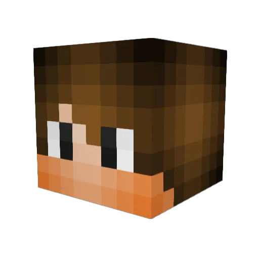 MathieuIsOnline Minecraft avatar head, 3D render