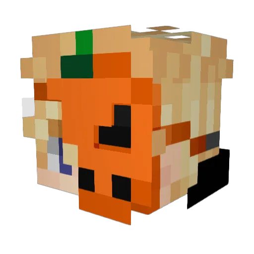 MathiiasN Minecraft avatar head, 3D render