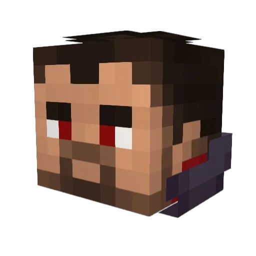 Mathirias Minecraft avatar head, 3D render