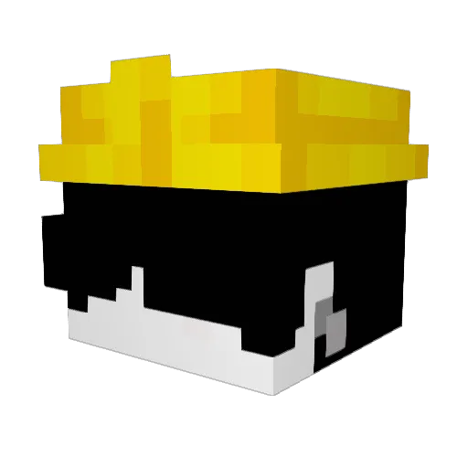 MathisBath Minecraft avatar head, 3D render