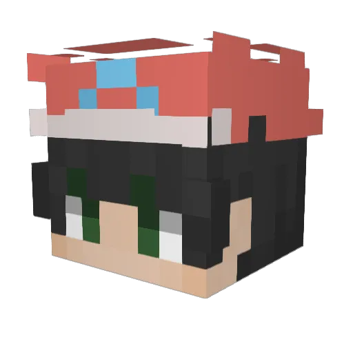 MathisJL Minecraft avatar head, 3D render