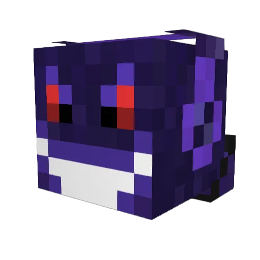Mathiwhite Minecraft avatar head, 3D render