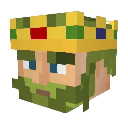 Mathjes Minecraft avatar head, 3D render