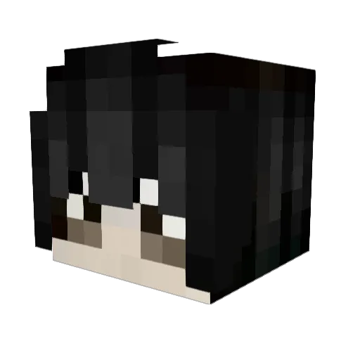 Matholly Minecraft avatar head, 3D render