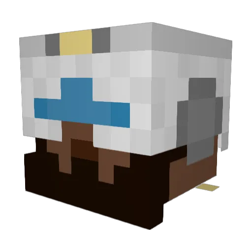 Mathomaster Minecraft avatar head, 3D render