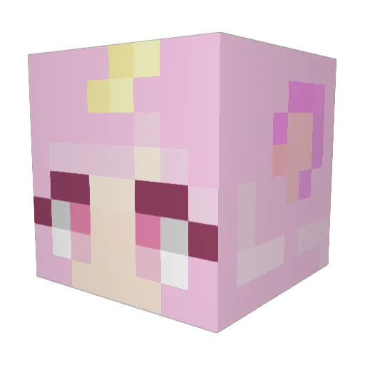 Mathon__ Minecraft avatar head, 3D render
