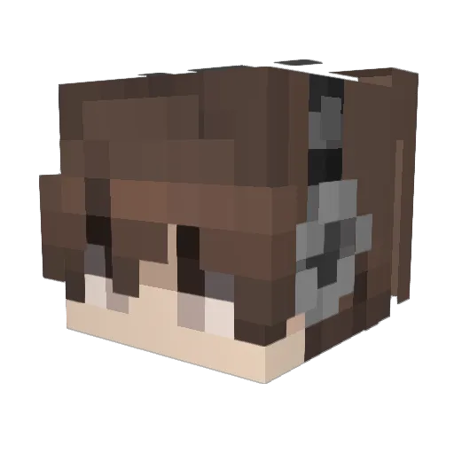 Mathui812 Minecraft avatar head, 3D render