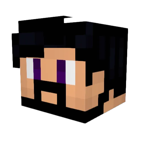 Mathway Minecraft avatar head, 3D render