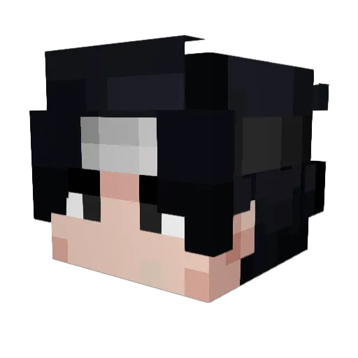 Mathz_br Minecraft avatar head, 3D render