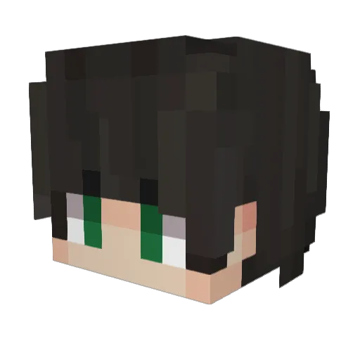 Mati123PL Minecraft avatar head, 3D render