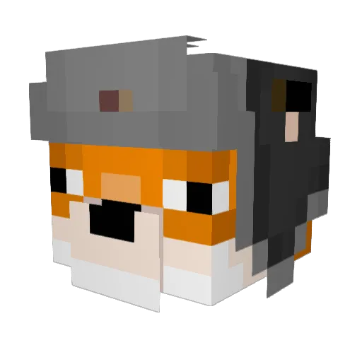 Mati500 Minecraft avatar head, 3D render