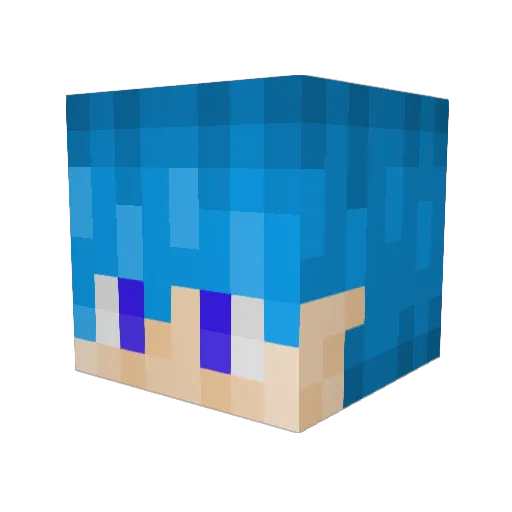 MatiGi Minecraft avatar head, 3D render