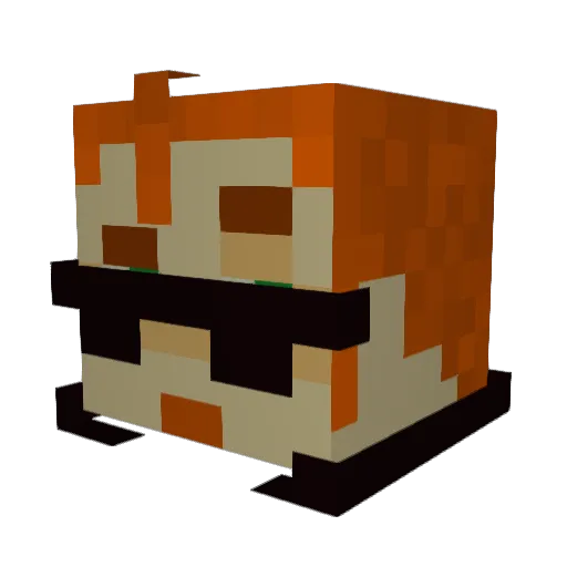 MatiMir2012 Minecraft avatar head, 3D render