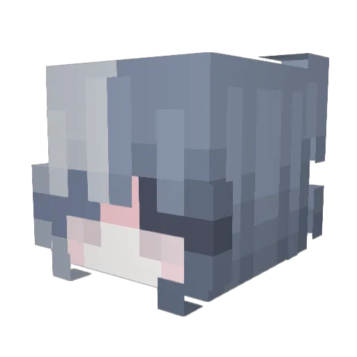 MatiNuude Minecraft avatar head, 3D render