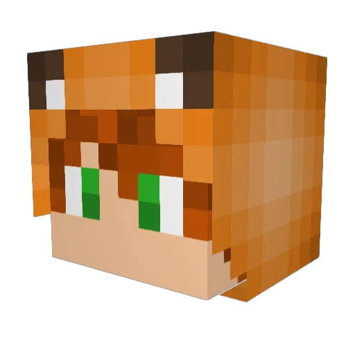 Matias09 Minecraft avatar head, 3D render