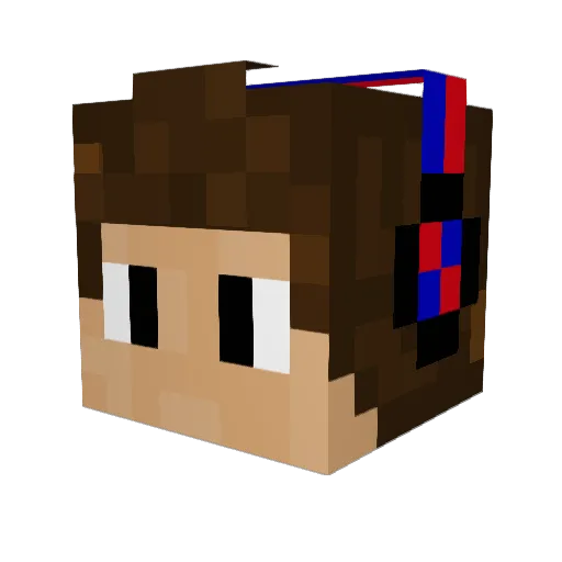 MatiasMM Minecraft avatar head, 3D render
