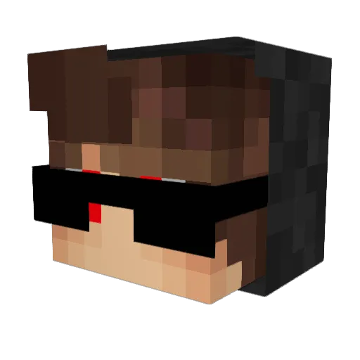 Matiassj Minecraft avatar head, 3D render