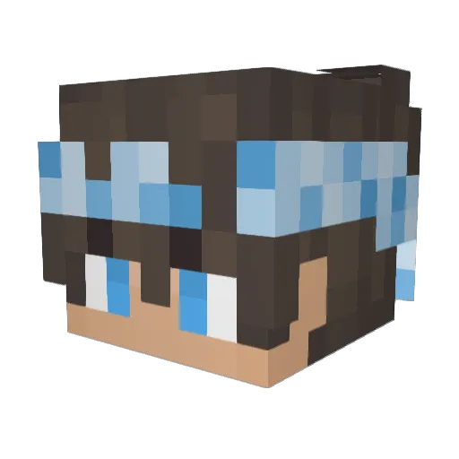 MaticWE Minecraft avatar head, 3D render