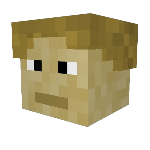 MatijaDukaric Minecraft avatar head, 3D render