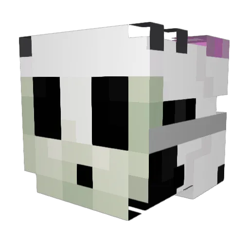 Matiject Minecraft avatar head, 3D render