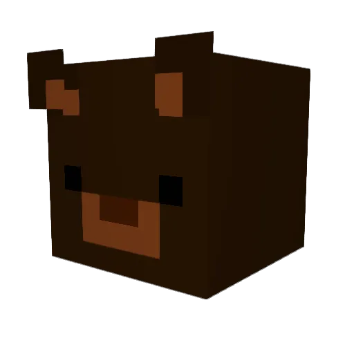 Matijncraft Minecraft avatar head, 3D render