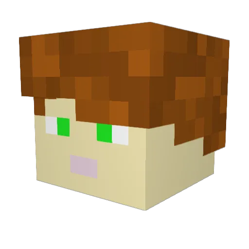 Matik555907pl Minecraft avatar head, 3D render