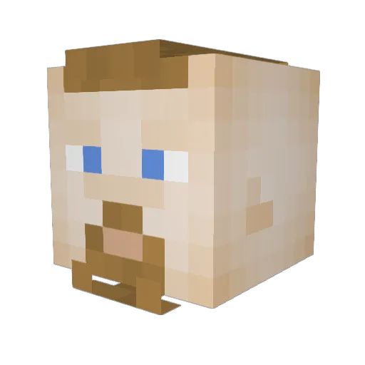 Matikasds Minecraft avatar head, 3D render