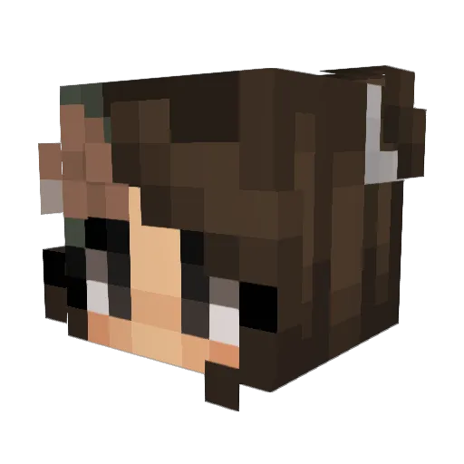Matikom Minecraft avatar head, 3D render