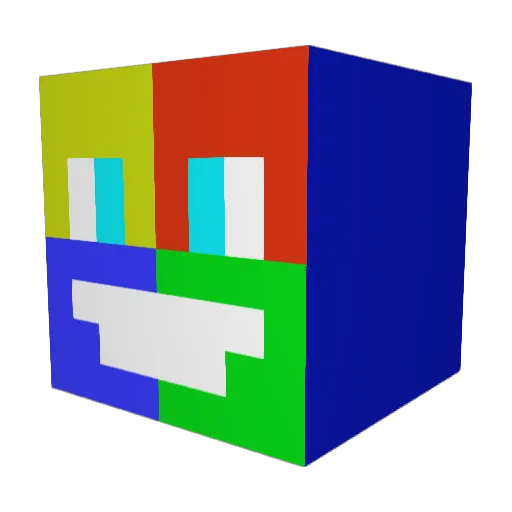 MatiksPL Minecraft avatar head, 3D render