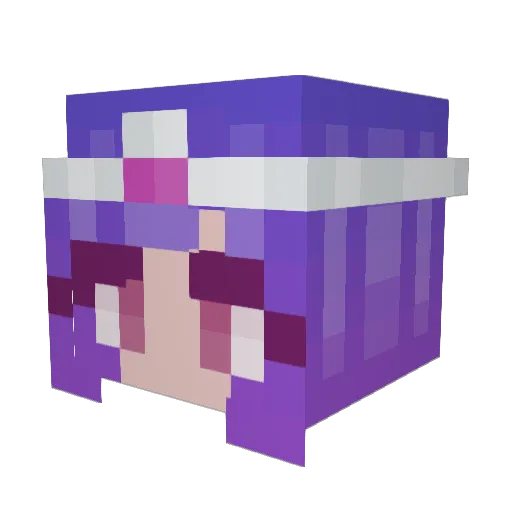 MatildaWing Minecraft avatar head, 3D render