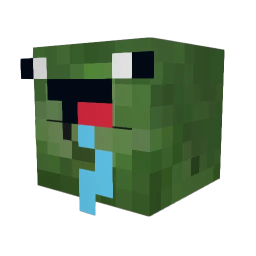 Matillusion Minecraft avatar head, 3D render