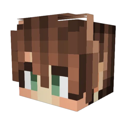 Matinski Minecraft avatar head, 3D render