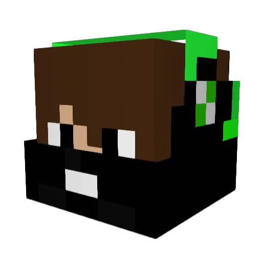 Matiqselyt Minecraft avatar head, 3D render