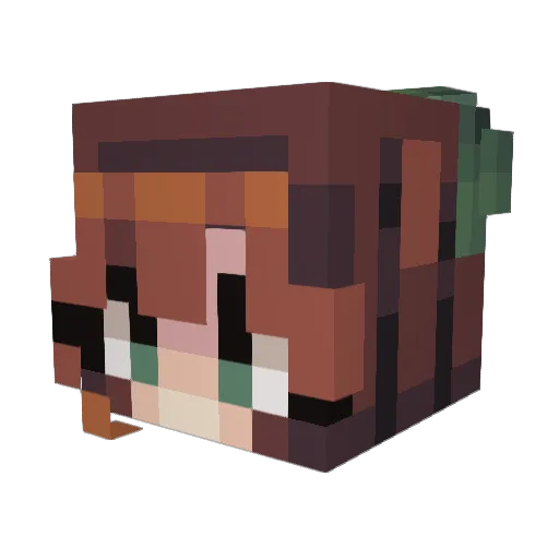 Matisa_33 Minecraft avatar head, 3D render
