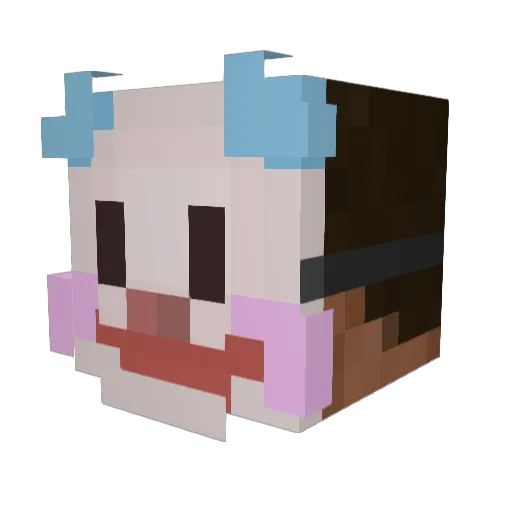 Matiseq Minecraft avatar head, 3D render