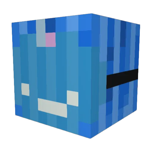 Matisiu Minecraft avatar head, 3D render