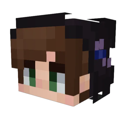 Matison1708 Minecraft avatar head, 3D render