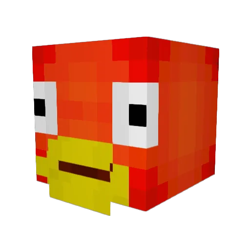 MatitiCraft Minecraft avatar head, 3D render