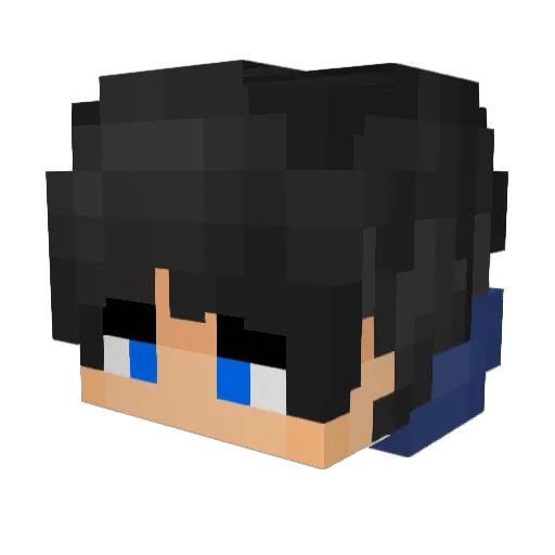 MatiusGameplay Minecraft avatar head, 3D render