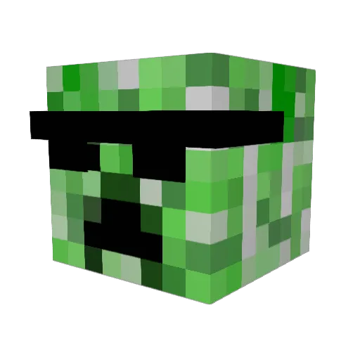 Matiusco Minecraft avatar head, 3D render