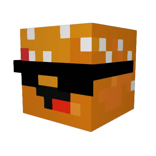 Matix2045 Minecraft avatar head, 3D render